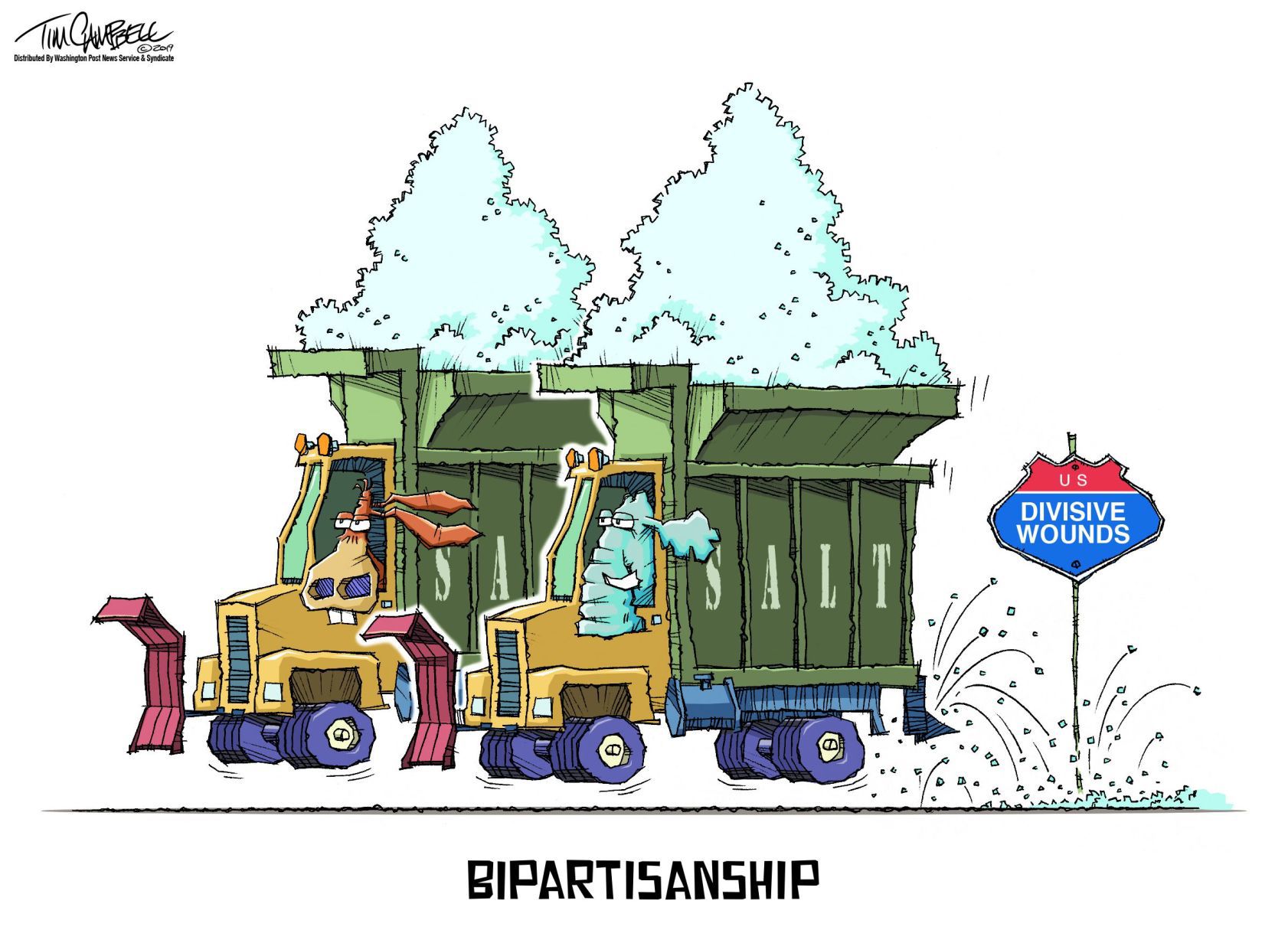 Tim Campbell cartoon